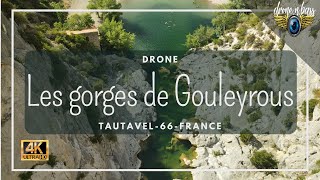 Les Gorges de Gouleyrous vues du ciel  Tautavel 🇨🇵66 drone 4K [upl. by Yornek]