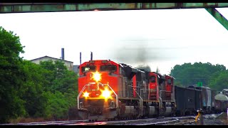 Canada Day Long Weekend  Noisy Triangles train railfanning [upl. by Werdna320]