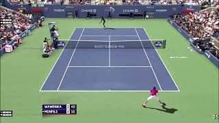 Tennis Elbow 2013  Stanislas Wawrinka vs Gael Monfils  US Open  PC Gameplay [upl. by Hurley]