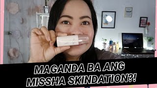 MISSHA GLOW SKINDATION REVIEW  SKINCARE  FOUNDATION SHADE VANILLA [upl. by Sissel]