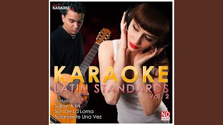 Sabor A Mi In the Style of Latin Standards Karaoke Version [upl. by Briana]