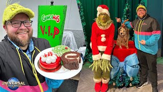 Universal Studios Holidays 2023 Meeting The Grinch amp Max  NEW Food amp Grinchmas  Universal Orlando [upl. by Aymahs649]