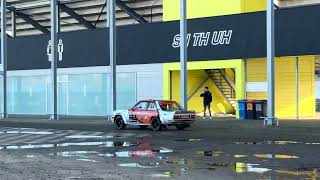 Drenthe Rally 2024 TT Ciruit Assen Opel Ascona Drift Renault Clio Rally 3 bijna te water [upl. by Nwahser]