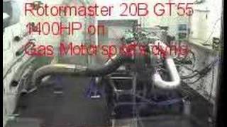 Rotormaster 20B GT55 1400HP DYNO PULL [upl. by Norrehc]