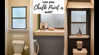 How to CHALK PAINT a WALL [upl. by Cheung]