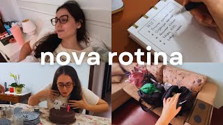 Organizando a rotina de abril desfazendo mala novidades e leituras [upl. by Onivla]