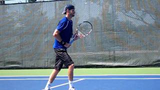 PierreLudovic Duclos practice at the Rogers Cup [upl. by Ihsorih]