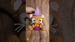 Reese The Cat Amigurumi Crochet Doll amigurumi crochet crochetdoll crochetpattern halloween [upl. by Laurette]