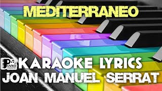 MEDITERRANEO JOAN MANUEL SERRAT KARAOKE LYRICS VERSION PSR S975 [upl. by Essilevi621]