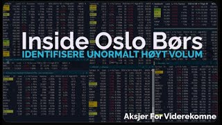 Inside Oslo Børs  Unormalt Høyt Volum  Tirsdag 1 okt  Teknisk Aksje Analyse [upl. by Anneg84]