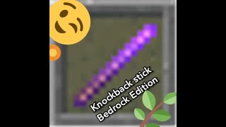 How to Get Knockback Stick In Bedrock Edition Mcpe [upl. by Htrag646]