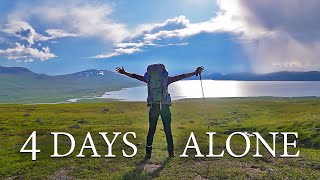 Solo Female Adventure  Wild Camping amp Hiking in Padjelanta National Park Swedish Lapland [upl. by Yecram]