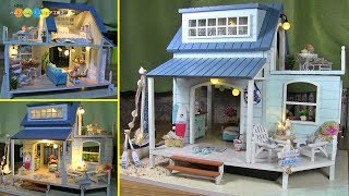 DIY Miniature Dollhouse kit  Caribbean ミニチュアドールハウスキット カリブ海作り [upl. by Neely]