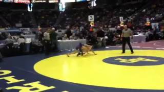 State 106pound semifinal Vespa vs Diakomihalis [upl. by Korney]