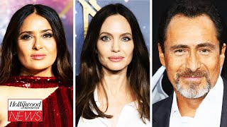 Salma Hayek Pinault amp Demian Bichir Join Angelina Jolie’s Film ‘Without Blood’  THR News [upl. by Keel]