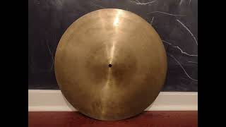 Vintage 1970s Zilco Azco 20quot Ride Cymbal 2085g [upl. by Neslund]