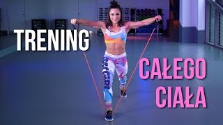 TRENING CAŁEGO CIAŁA 💜💜 10 min Ćwiczenia Na Odchudzanie i Spalanie Tłuszczu z gumą fitness [upl. by Endora]