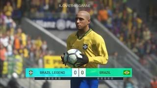 Brazil LEGEND vs Brazil 2018 I PES 2018 Fantasy Penalty Shootout [upl. by Ellary]