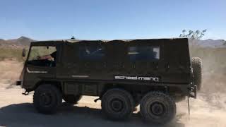 Pinzgauer cruising to the next fuel stop on the 2017 NORRA Mexican 1000 [upl. by Lindsy380]