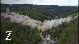 A45Brücke AutobahnTalbrücke in NRW erfolgreich gesprengt [upl. by Jan]