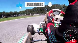 Corridonia onboard racing kart at Cogis Kart Test pregara Coppa Italia OKN 2023 [upl. by Nailil]