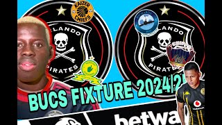 FIXTURE  Orlando Pirates Fixture Opening 5 Games  Betway Premiership 202425 Bucs Fixture [upl. by Lola]