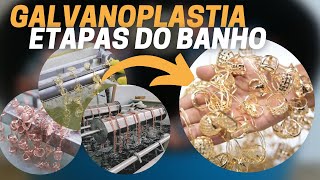 ETAPAS DA GALVANOPLASTIA BANHO EM PEÇAS [upl. by Suivatco]