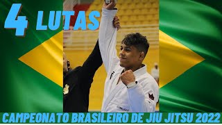 Micael Galvão As 4 lutas do Brasileiro de Jiu Jitsu 2022 [upl. by Enitsugua93]