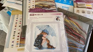 Flosstube 16  Unboxing Cross Stitch Kits Come see what I’ve ordered [upl. by Ailecra823]