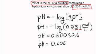 Sci 30 pH Calculations [upl. by Kamilah]