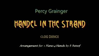 Percy Grainger  HANDEL IN THE STRAND  1 piano 4 hands sheet music [upl. by Namrak]