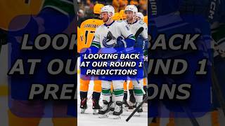 Looking Back At The Round 1 Predictions shorts sports nhl [upl. by Eednyl]