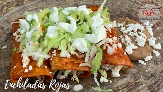 ENCHILADAS Rojas de Pollo y ATÚNPaso a paso [upl. by Ynnaej916]