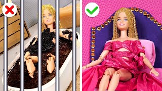 Oh Non Barbie Est En Prison  Gadgets Cools Pour Relooking De Poupée par Gotcha [upl. by Artinak]