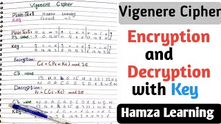 vigenere cipher encryption and decryption  vigenere cipher decoder with key [upl. by Rosabelle318]