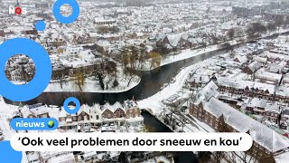 Zeldzame sneeuwdag van een dun laagje tot 30 centimeter [upl. by Oinotnaocram437]