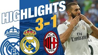 Real Madrid vs AC Milan 31 HIGHLIGHTS RESUMEN 2018 [upl. by Bloem737]