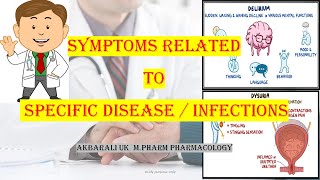 SYMPTOMS RELATED TO SPECIFIC DISEASE  INFECTIONS [upl. by Jc]