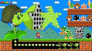 Mario and the Strongest Fusion Plant vs Super Mario Bros Plants vs Zombies [upl. by Conroy]