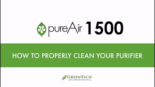 pureAir 1500  Cleaning Instructions [upl. by Shaine766]