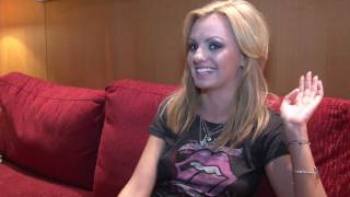 ALEXANDRA STAN Interview in Vienna Austria quotMr Saxobeatquot [upl. by Sherj]