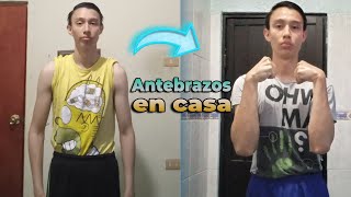 Antebrazos GRANDES entrenando en CASA  Ectomorfo [upl. by Alieka]