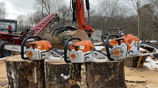 How FAST do you want to go Speed Costs More Stihl MS261 MS400 and the MS500i [upl. by Ayocat]