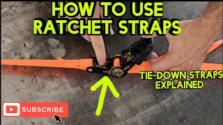 Ratchet straps 101 How To Operate Ratchet Straps [upl. by Weikert]