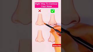 Right Way To Contour your Nose nosetutorial youtubeshorts viralvideo [upl. by Decamp]