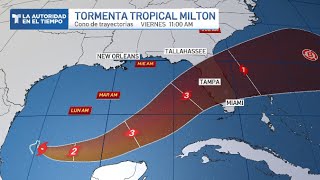 Boletín 11am sobre la Tormenta Tropical Milton que se encuentra aún más fuerte [upl. by Osmond893]