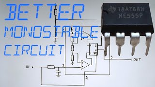 NEW Monostable Circuit With NE555 Rising Edge Triggering [upl. by Ahseila912]