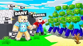 ¡BUNKER SEGURO vs 1000 ZOMBIES 💥🧟‍♂️😨 PANCRACIO en MINECRAFT con DANY [upl. by Bobette]