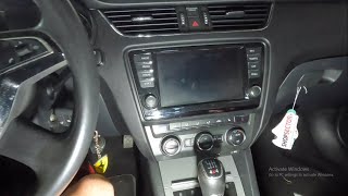 Skoda Octavia 2015 How To Remove Original Navigation  Radio Removal [upl. by Pravit]