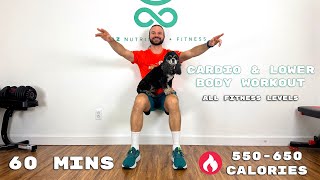 60 Minute Cardio amp Lower Body Workout for All Fitness Levels  🔥 550650 Cal  JAZ it Up Ep 242 [upl. by Mayberry]